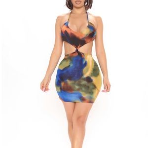NWT Fashion Nova Tie Dye Mini Dress